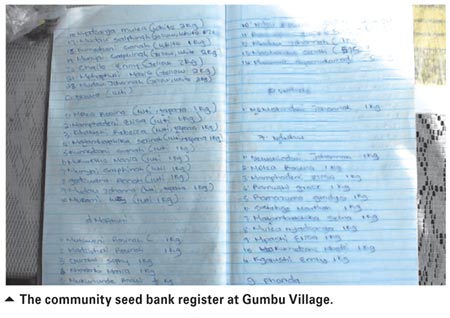 Community seed banks: Farmers' platform for crop conservation and improvement